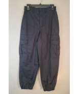 NEW Madewell Seamed Track Trouser Black Size 26 Cotton Pants Athletic Jo... - €20,41 EUR