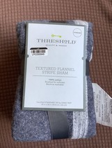 Threshold Textured Flannel Stripe Sham - $16.95
