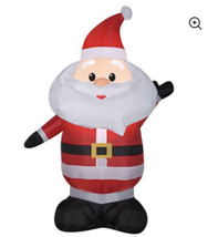 Holiday Time 4 Ft Santa Claus Yard Decor Inflatable New Lights Up - £31.27 GBP