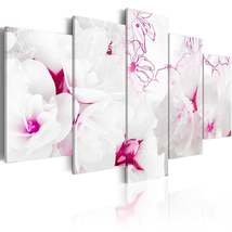 Tiptophomedecor Stretched Canvas Floral Art - Pink Gossamer - Stretched &amp; Framed - £71.00 GBP+