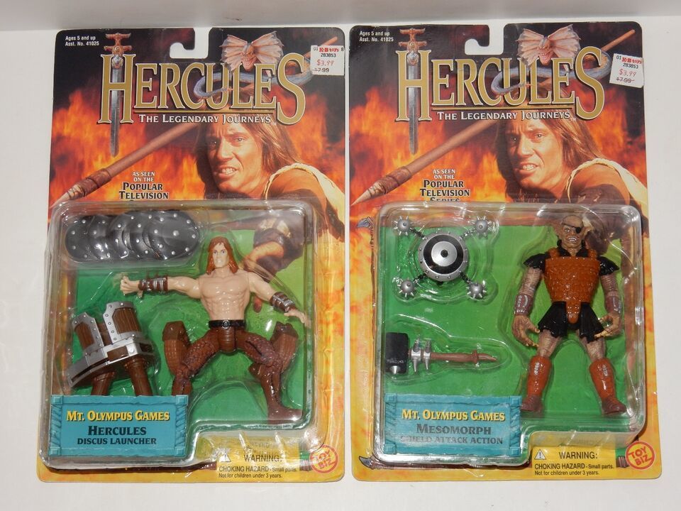 Primary image for Toy Biz 1997 Hercules Mt Olympus Games Figures Hercules & Mesomorph NEW