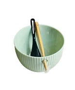 Plastic Noddle Bowl Set Matching W/Chopsticks/Spoon 5In Dia X 4In Tall - $18.69