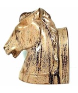 Ceramic Horse Head Bookend Farmhouse Decor Brown/Beige 1 Pound 13oz Figu... - £8.98 GBP