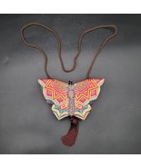 Vintage Dyed Reed Butterfly Evening Bag-Handmade Woven Sea Grass Shoulde... - $67.68 CAD
