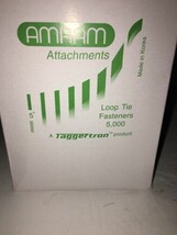 AMRAM Attachments Loop Tie Fasteners-3 1/2&quot; Long-5000-RARE-NEW-SHIPS N 2... - £31.62 GBP