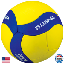 Mikasa VS123WSL Size 5 Super Lightweight Training Volleyball Yellow Blue - $40.79