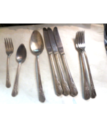 lot of 10 pieces Rogers Bros original Rogers No Monogram Silver Plate - $12.19