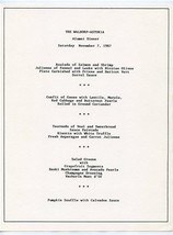 Waldorf Astoria Hotel Alumni Dinner Menu 1987 New York City  - £14.12 GBP