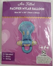 1 Pcs 30&quot; Boy Pacifier Foil Balloon Gender Reveal Decoration Baby Shower Party - £8.60 GBP