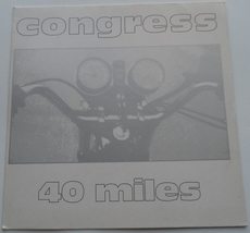 Congress 40 Miles 45 rpm Single Cover Only 1991 Made In England Inner Ry... - £7.00 GBP
