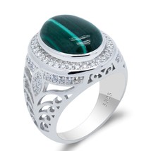 Turkish Jewelry 925 Sterling Silver Men Ring with Lapis Lazuli/Turquoise/Agate/P - £55.90 GBP