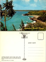 Hawaii Kauai Lumahai Beach White Water Bashing Shoreline Palm Trees VTG Postcard - £7.51 GBP