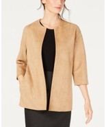 MSRP $169 Anne Klein Faux-Suede Topper Jacket, Size 8 - $108.90