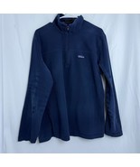 Patagonia Men&#39;s Micro D Navy Blue Quarter Zip Fleece Pullover Jacket Size L - $24.75