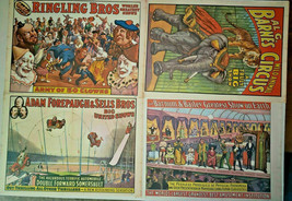 Vintage 1960 Circus World Museum Poster Set of 4 Posters New Old Stock - £15.97 GBP