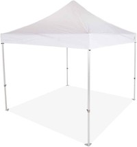 Impact Canopy 10&#39; x 10&#39; Pop-Up Canopy Tent, Commercial-Grade Straight-Leg, White - £373.98 GBP