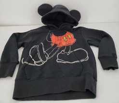 Disney Parks Black Mickey Mouse Hoodie with Mouse Ears Size XS Youth - £26.80 GBP