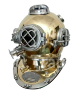 Vintage Solid Brass Sea Scuba Divers Diving Helmet Antique - £201.19 GBP