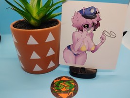(4.5 Inches) Mina Ashido (Bikini Officer) - Water-Resistant Vinyl Sticker - $90.52 MXN
