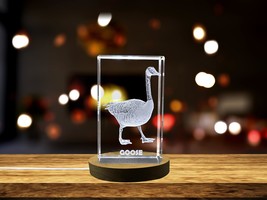LED Base included |Graceful Goose Crystal Carvings | Exquisite Gemstones... - £31.44 GBP+