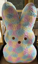 2022 Easter PEEP Bunny JUMBO 38” Plush Doll Pillow Rainbow Pastel Sparkl... - £107.90 GBP