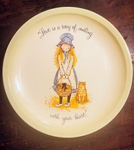 Holly Hobbie 1972 Collector&#39;s Edition Plate &quot;Love is a way of smiling with...&quot; - £15.42 GBP