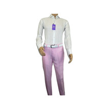 Mens Premium 100% Linen Cocktail Suit by INSERCH Breathable and cool SU880 Pink image 8