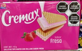3X MARINELA CREMAX STRAWBERRY COOKIES ( GALLETAS DE FRESA ) 3 PACKS OF 1... - $17.81