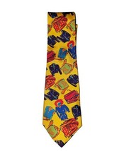 Vintage 1990s GAP 100% Italian Silk Abstract Mod Coat Fashion Men’s Neck Tie  - $38.00