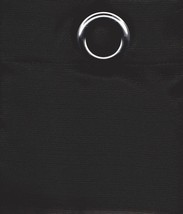 2 Panels Grommet Polyester Curtain Draping Window Blanket New-Solid Black - £19.86 GBP