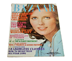 Vintage 1975 Harper&#39;s Bazaar Magazine July Women&#39;s Fashion Clothing Beauty Ads - £30.15 GBP