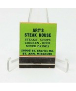 Art&#39;s Steak House Matchbook Unstruck HTF - $141.27 MXN