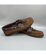 Sperry Men 11.5M Leeward 2 Eye Boat Shoe Authentic Original Brown Buc To... - $65.80 CAD