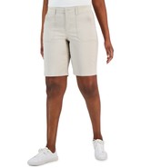 Karen Scott Women&#39;s Mid Rise Stretch-Waist Shorts-Stonewall-Size 12 - $19.99