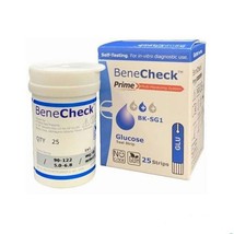 Original BENECHECK Prime Glucose Test Strips contains 1 Box @ 25 Strips - £27.66 GBP