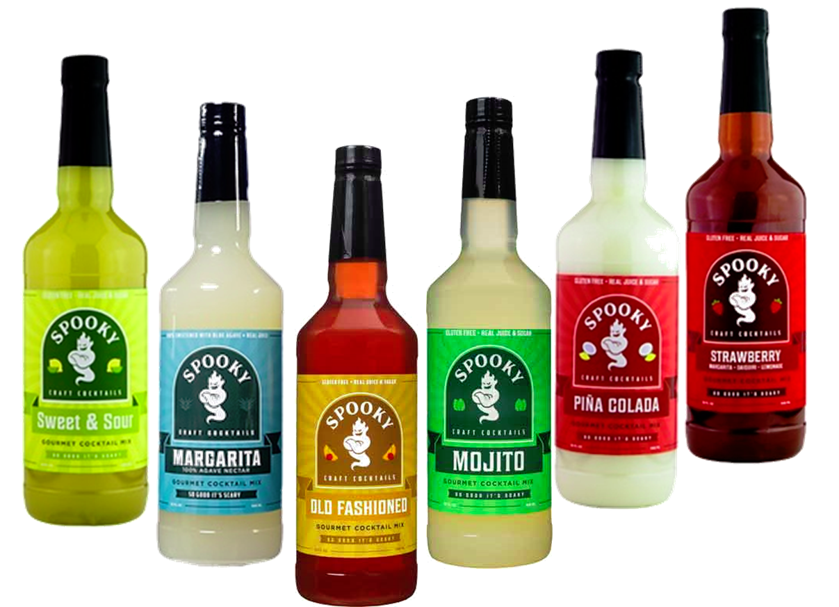 Spooky Craft Cocktails Flavored Cocktail Mixes, Variety 6-Pack 32 fl. oz. Bottle - £62.28 GBP