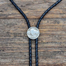 Genuine Buffalo Nickel Bolo Tie - Four Bolo Tip Options - €17,25 EUR