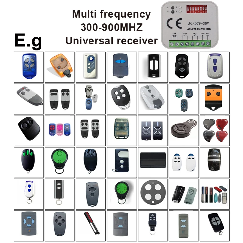 House Home Universal Garage Door Remote Control Receiver 2 CH Controller Switch  - £19.81 GBP