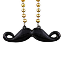 Funky Mustache Beaded Necklaces Pack 12 Black Mustache Necklace Jewelry - €28,99 EUR