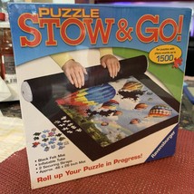 Ravensburger Puzzle Stow and Go Storage Roll up Mat 1500 Pcs 46”x26” NEW... - $15.72
