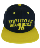 Michigan Split Font Snapback Baseball Cap (Navy/Gold) - $24.55 CAD