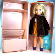 Ideal Tressy Cricket Doll w/Travel Trunk &amp; Passport 5199-10   1969  GH-15-H-357 - £115.86 GBP