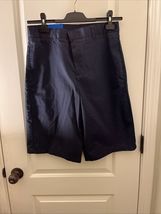 French Toast Boys School Uniform Shorts Size 20 Navy Blue Chino - $33.25