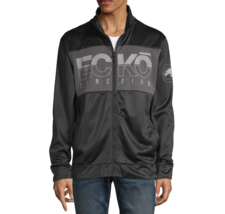 Nwt Ecko Unltd. Msrp $58.99 Logo Men&#39;s Black Zip Up Long Sleeve Jacket Size L - £23.34 GBP