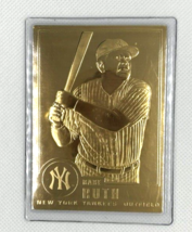 Babe Ruth Baseball Card 22kt Gold 1996 by CMG Worldwide - £10.07 GBP