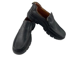 Venshine Loafers Men 43 / 10M Shoes Black Leather Slip on Casual Comfort... - $655.16 MXN