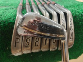Titleist 1990 Custom Grind Golf Iron Set 3-PW Stiff Flex S200 Steel +.75... - $5,331.90 MXN