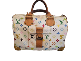 LOUIS VUITTON White and Multicolor  X Tahashi Murakami Speedy 30 - M92643 - $1,229.99