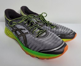 ASICS Mens DynaFlyte 12.5 Running Athletic Shoes Sneaker T6F3Y Gray White Stripe - £27.51 GBP