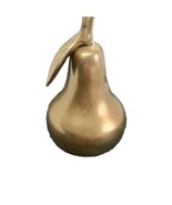 Vntg MCM Brass Bell Pear Figure w/O.G. Russ Berrie &amp; Co  Sticker Made In... - £14.47 GBP